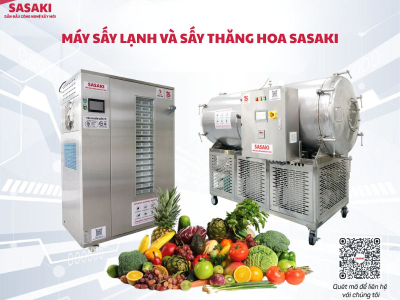 Máy sấy lạnh và sấy thăng hoa thực phẩm rau củ tiên tiến nhất hiện nay