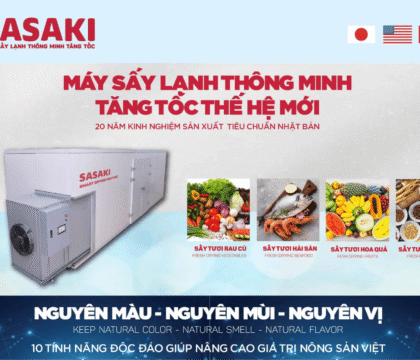 Máy sấy khô rau củ SASAKI được sử dụng rất nhiều hiện nay