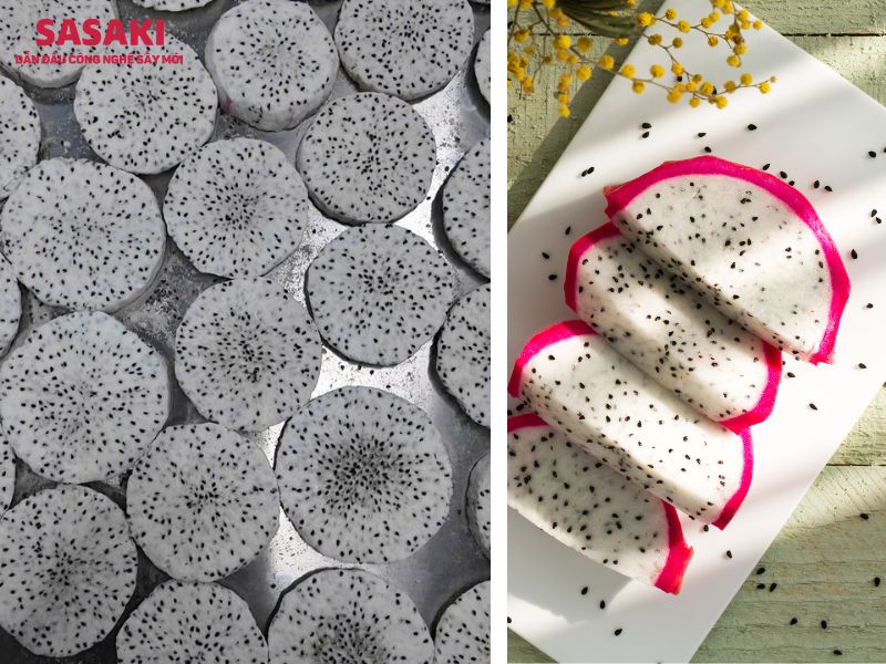 So sánh sấy lạnh và sấy thăng hoa thanh long sấy thăng hoa