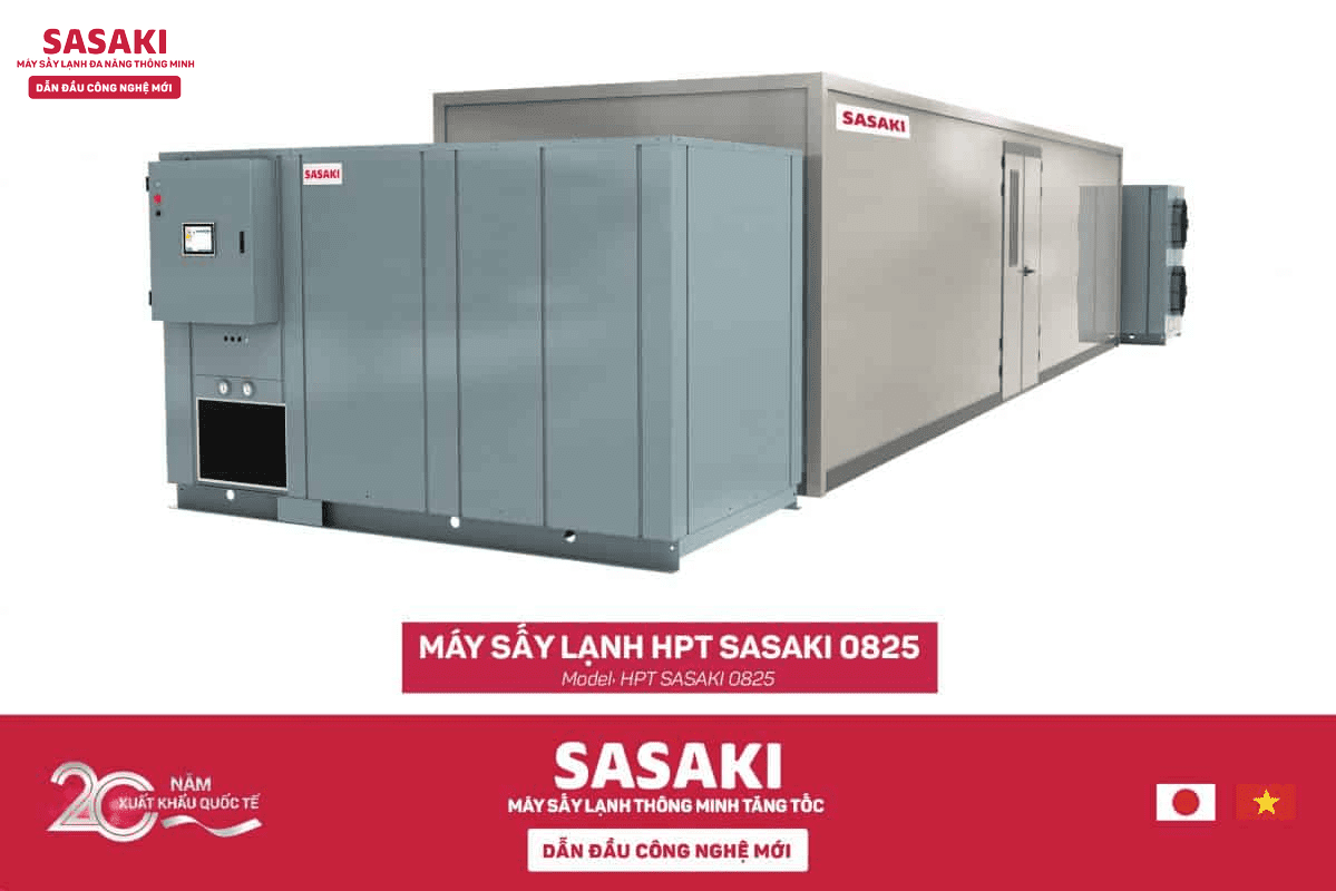 Sấy lạnh SASAKI giúp cải thiện quy trình sấy gỗ, nâng cao chất lượng thành phẩm với tiêu chí giữ lại đến 95% lý tính của nguyên liệu