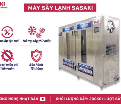 Máy sấy chuối khô công nghệ sấy lạnh giữ trọn hương vị và màu sắc tự nhiên