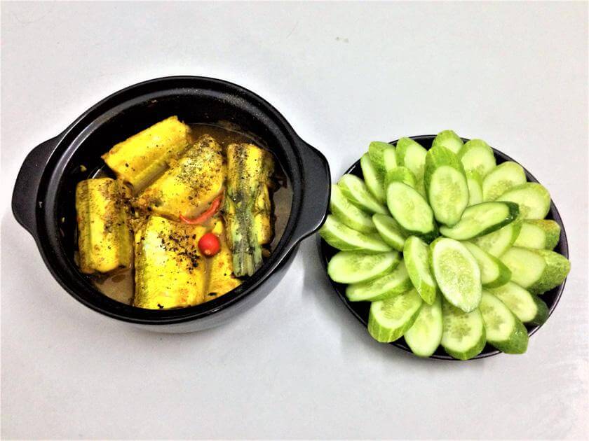 cá kho tiêu xanh