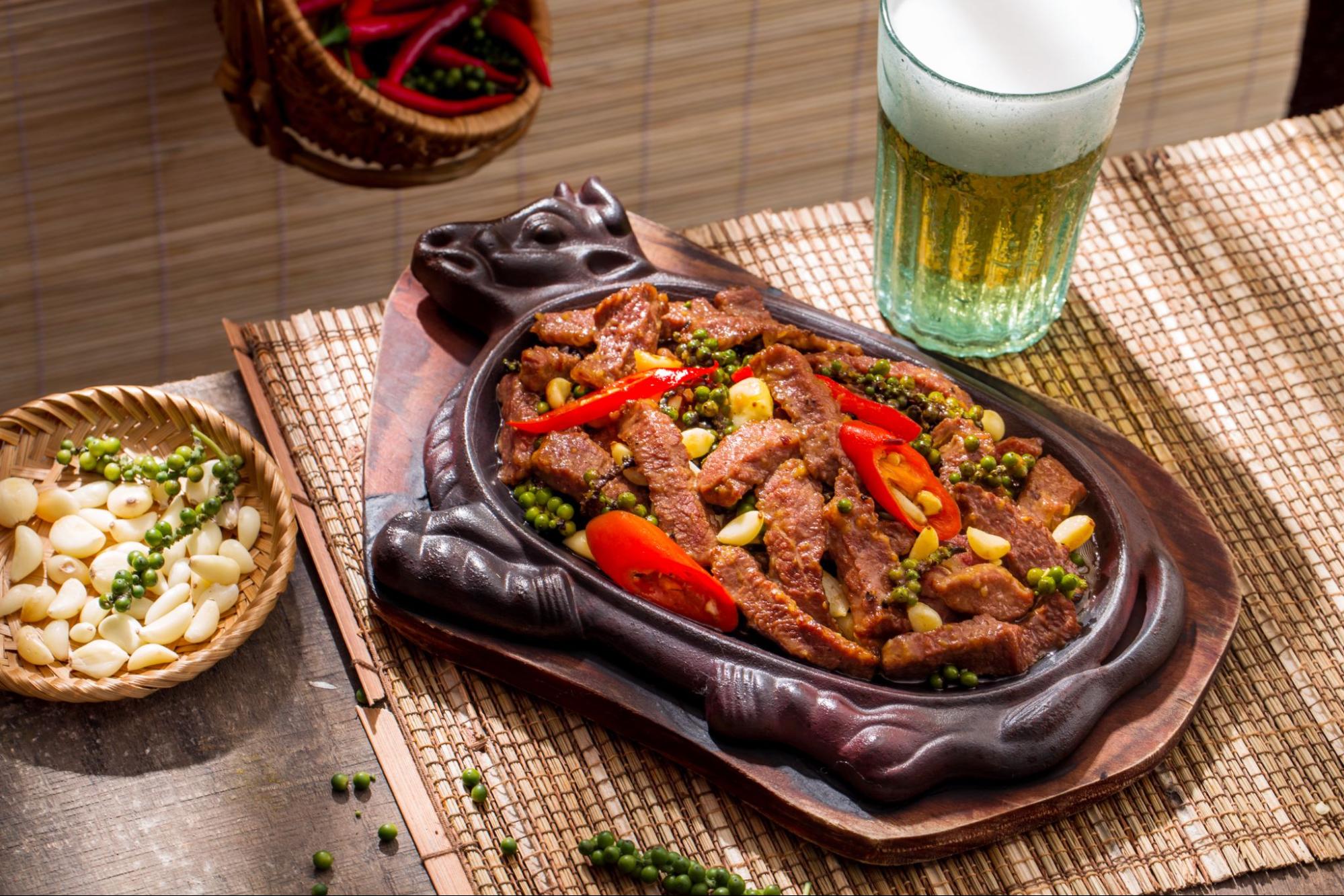 tiêu xanh làm món gì