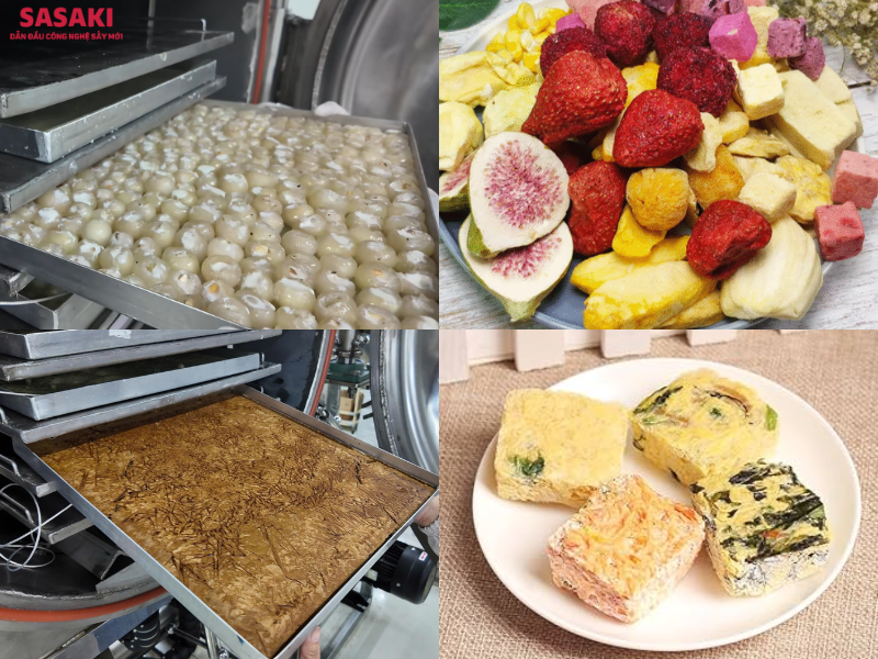 Các sản phẩm có thể ứng dụng sấy thăng hoa