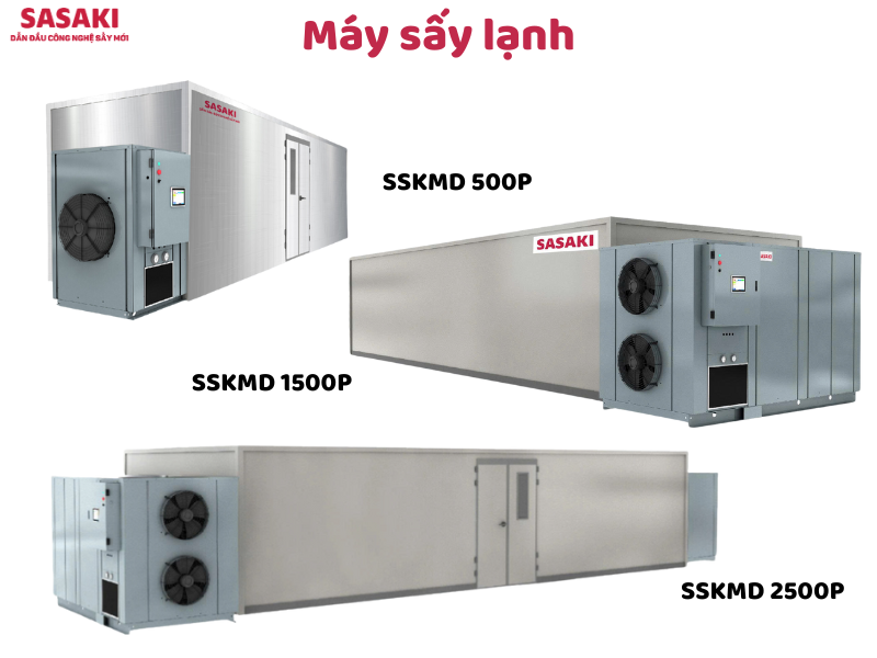 Các dòng máy sấy lạnh SASAKI dựa theo công suất