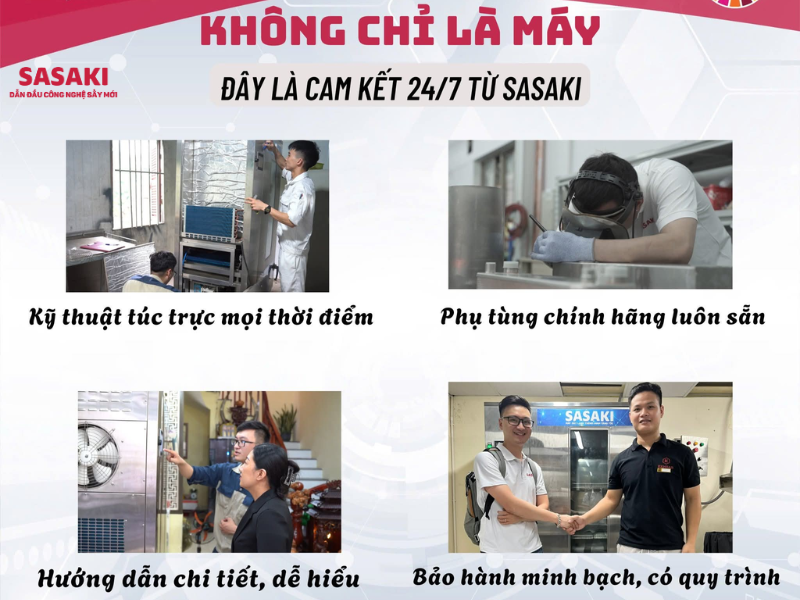 SASAKI - Thương hiệu máy sấy uy tín, chất lượng Nhật Bản