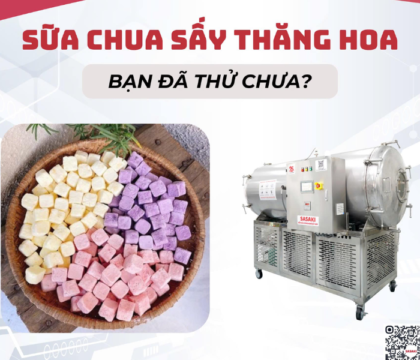 Máy sấy thăng hoa sữa chua cho doanh nghiệp sản xuất, hộ kinh doanh