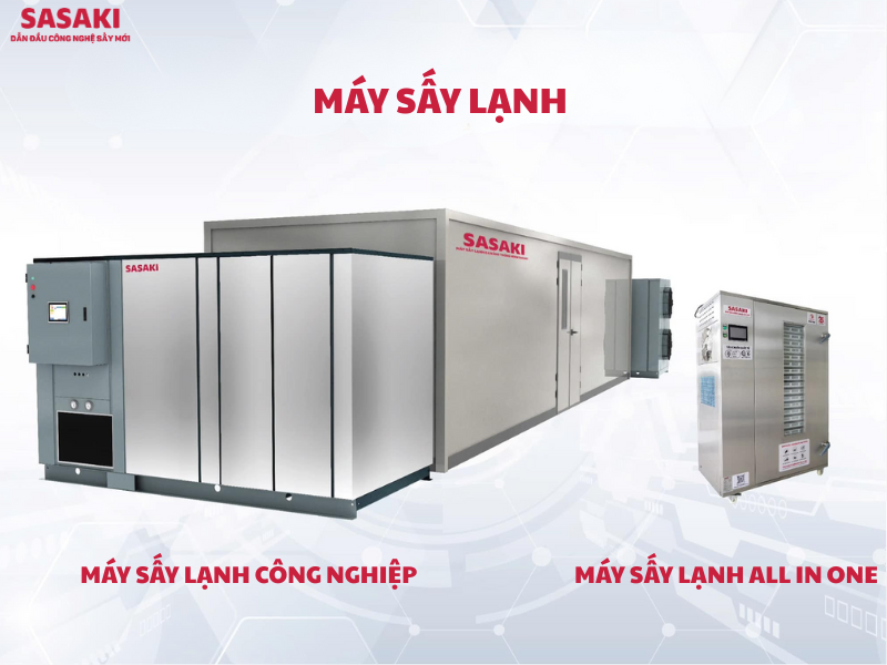 Các dòng máy sấy lạnh công suất vừa và máy sấy lạnh công nghiệp lớn