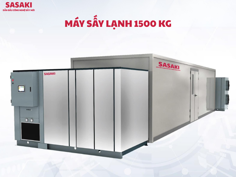 Máy sấy lạnh SASAKI công suất 1,5 tấn/ mẻ