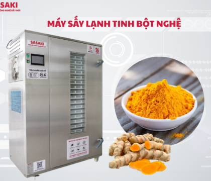 Máy sấy lạnh tinh bột nghệ giữ trọn curcumin, màu sắc tự nhiên