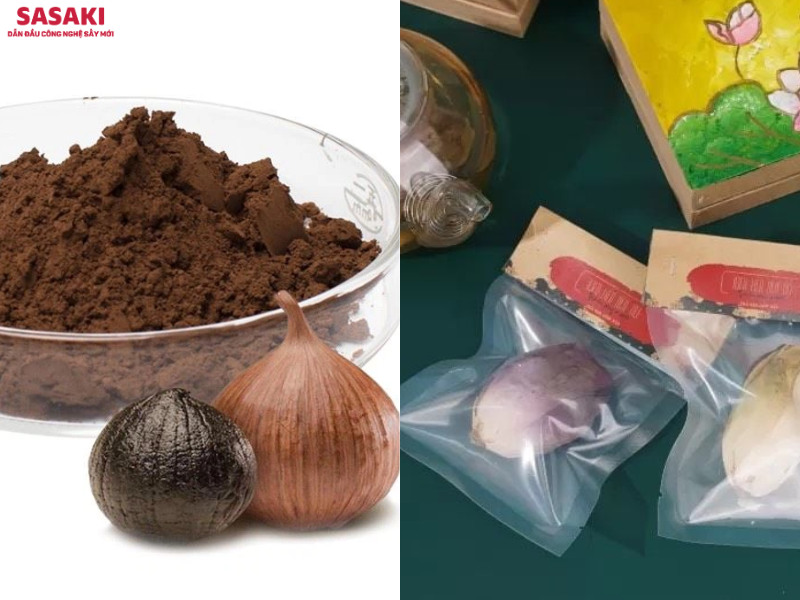 Sản phẩm bột tỏi đen sấy thăng hoa và trà sen sấy thăng hoa tại Hà Nam