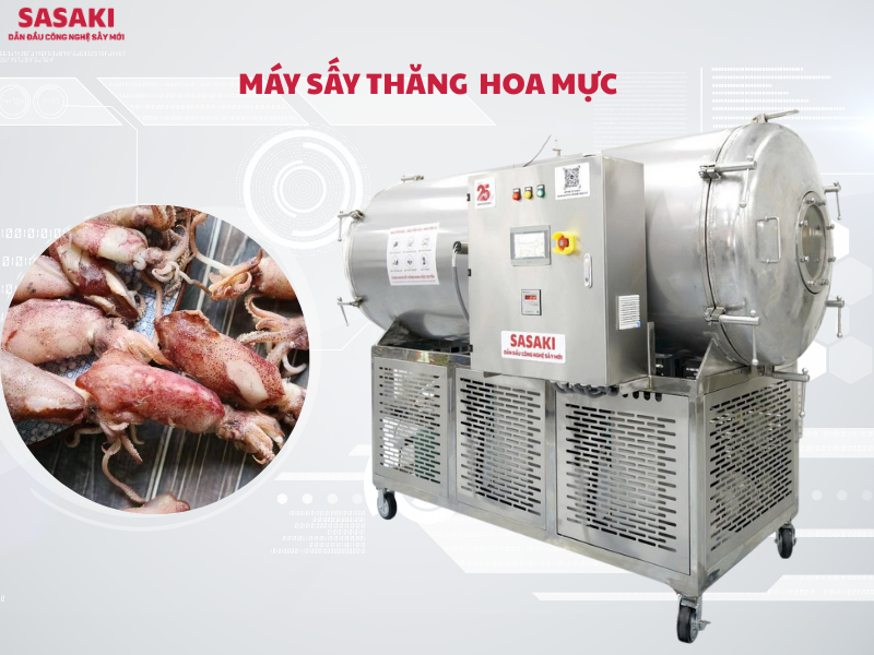 Máy sấy thăng hoa mực – Giải pháp tối ưu cho sản xuất mực khô cao cấp