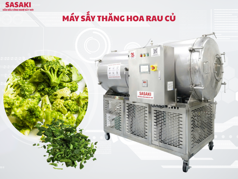 Máy sấy thăng hoa rau củ: Giữ nguyên màu, hương vị & dinh dưỡng