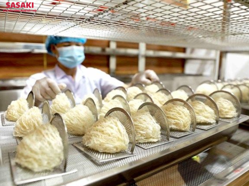 Yến sấy chân không cho thành phẩm đồng đều, giảm hao hụt trong quá trình sấy