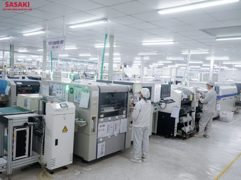 Nhà máy SASAKI sở hữu dây chuyền sản xuất với quy mô 300 nhân sự