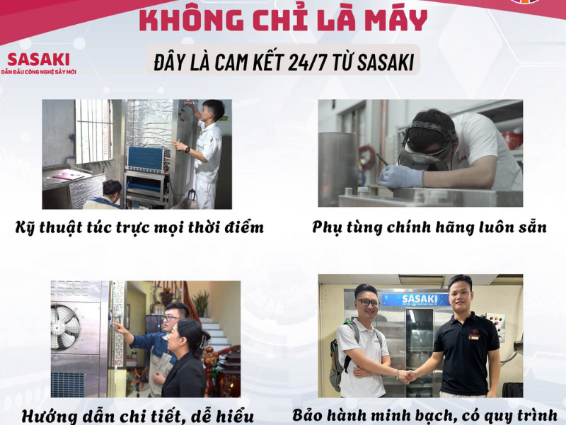 Chế độ bảo hành minh bạch, rõ ràng tại SASAKI