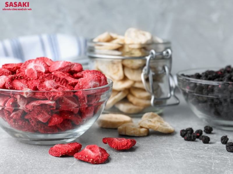 Hoa quả sấy thăng hoa snack giòn xốp, thơm ngon giàu dinh dưỡng