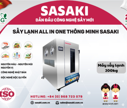 Máy sấy lạnh 250kg sấy các loại nông sản, hải sản, dược liệu