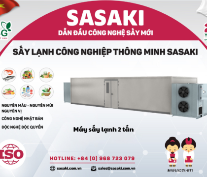 Máy sấy lạnh hai tấn công suất lớn, giải pháp cho nhà máy chế biến