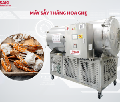 Máy sấy thăng hoa ghẹ giữ nguyên hình dạng, dinh dưỡng, tăng giá trị