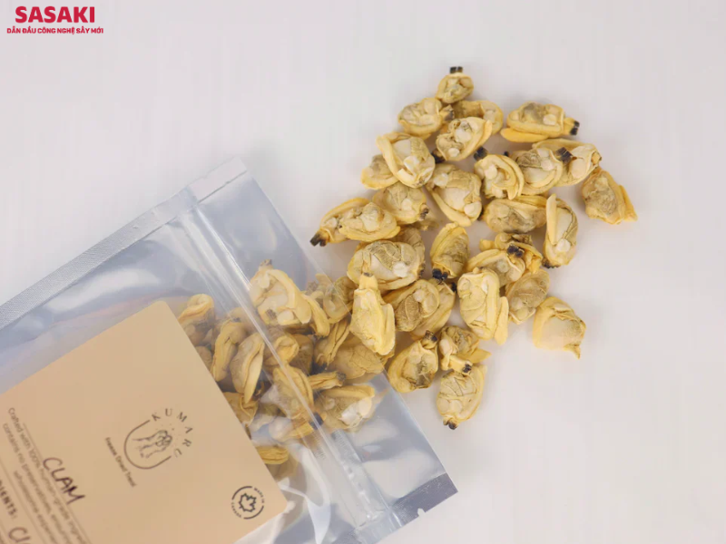 Ngao sấy thăng hoa giữ nguyên cấu trúc, hương vị và màu sắc tự nhiên