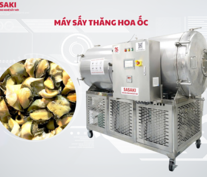 Máy sấy thăng hoa ốc bí quyết nâng tầm giá trị ốc xuất khẩu