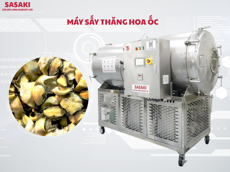 Máy sấy thăng hoa ốc bí quyết nâng tầm giá trị ốc xuất khẩu