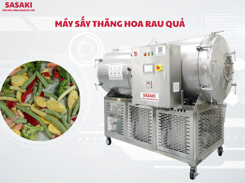 Máy sấy thăng hoa rau quả SASAKI - Giải pháp chế biến rau quả chất lượng cao