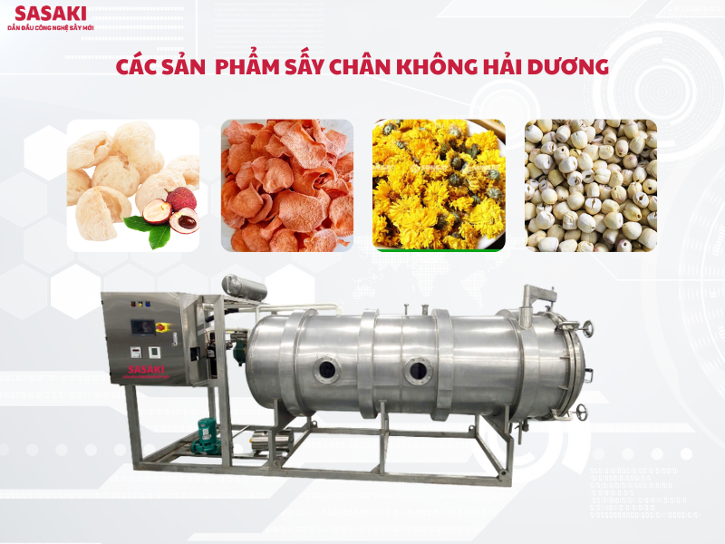 Các loại đặc sản Hải Dương như vải thiều, cà rốt, trà hoa vàng và hạt sen có thể ứng dụng sấy chân không