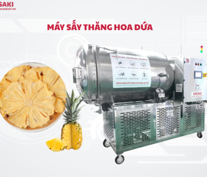 Máy sấy thăng hoa dứa giữ trọn hương vị, dinh dưỡng, nâng tầm giá trị