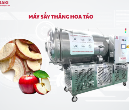 Máy sấy thăng hoa táo giải pháp chế biến táo sấy xuất khẩu cao cấp