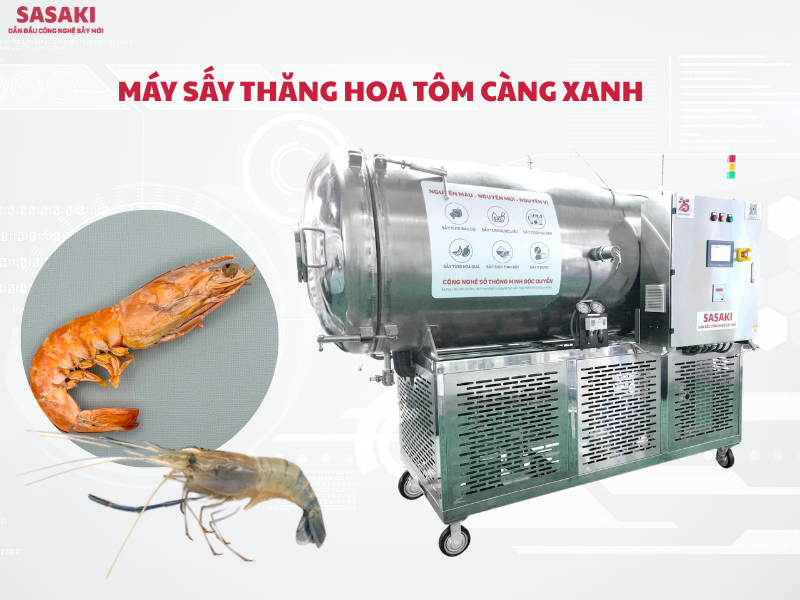 Máy sấy thăng hoa tôm càng xanh, xu hướng chế biến tôm giá trị cao