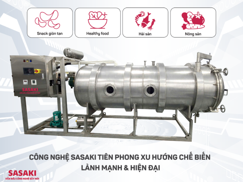 Công nghệ sấy chân không giúp giữ nguyên cấu trúc, màu sắc và dinh dưỡng, đồng thời kéo dài thời gian bảo quản cho các sản phẩm địa phương