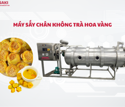 Máy sấy chân không trà hoa vàng giữ trọn dược tính và màu sắc