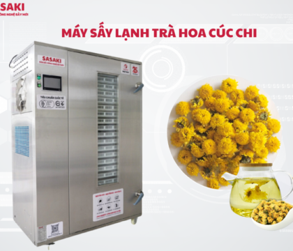 Máy sấy lạnh trà hoa cúc chi công nghệ sấy chuẩn trà thảo mộc