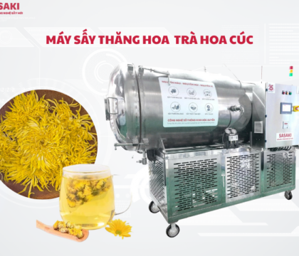 Máy sấy thăng hoa trà hoa cúc giải pháp nâng tầm trà thảo mộc