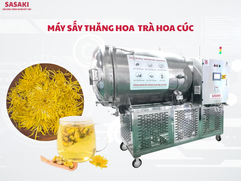 Máy sấy thăng hoa trà hoa cúc giải pháp nâng tầm trà thảo mộc