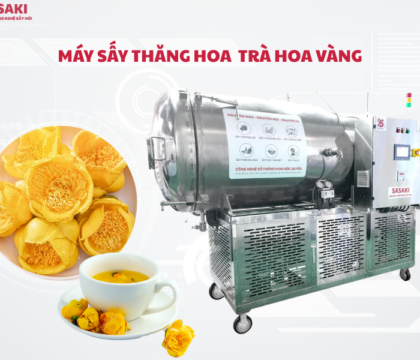 Máy sấy thăng hoa trà hoa vàng bảo toàn dược tính và giá trị cao cấp