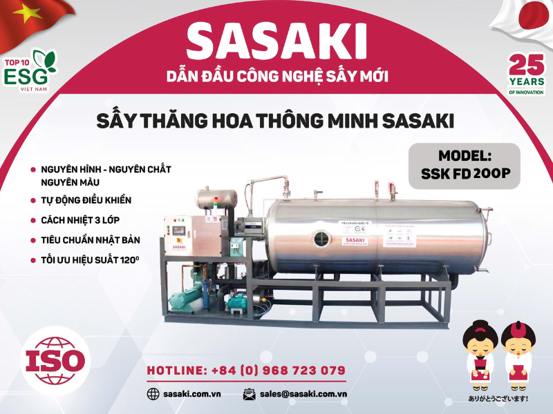 Máy sấy thăng hoa công suất từ 200kg, 500kg đến 1 tấn/ mẻ phù hợp cho các doanh nghiệp sản xuất quy mô lớn