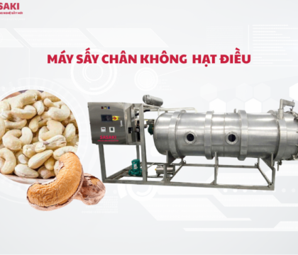 Máy sấy chân không hạt điều giòn bùi, thơm ngon không ám dầu