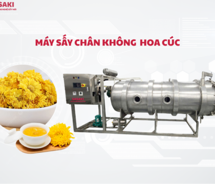Máy sấy chân không hoa cúc giữ nguyên tinh dầu, bảo toàn dược tính