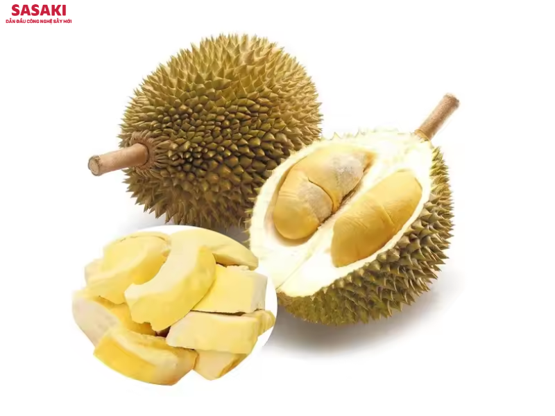 Sầu riêng chứa hàm lượng đường lớn, dễ bị cháy khét và biến màu khi sấy nhiệt