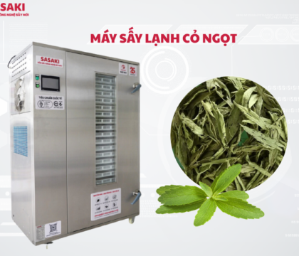 Máy sấy lạnh cỏ ngọt giữ trọn dược tính và màu xanh tự nhiên