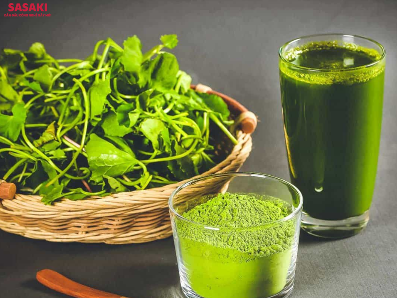 Bột rau má có công dụng thanh nhiệt, giải độc, hỗ trợ điều trị mụn và tốt cho tim mạch