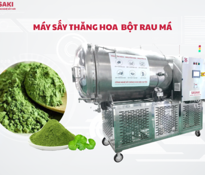 Máy sấy thăng hoa bột rau má giữ màu xanh, tối ưu lợi nhuận