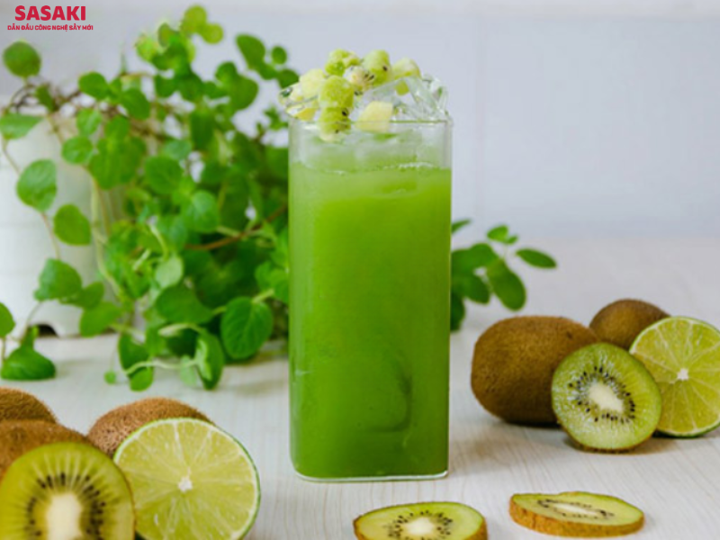 Kiwi là loại trái cây chứa hàm lượng chất xơ và vitamin dồi dào với màu xanh bắt mắt