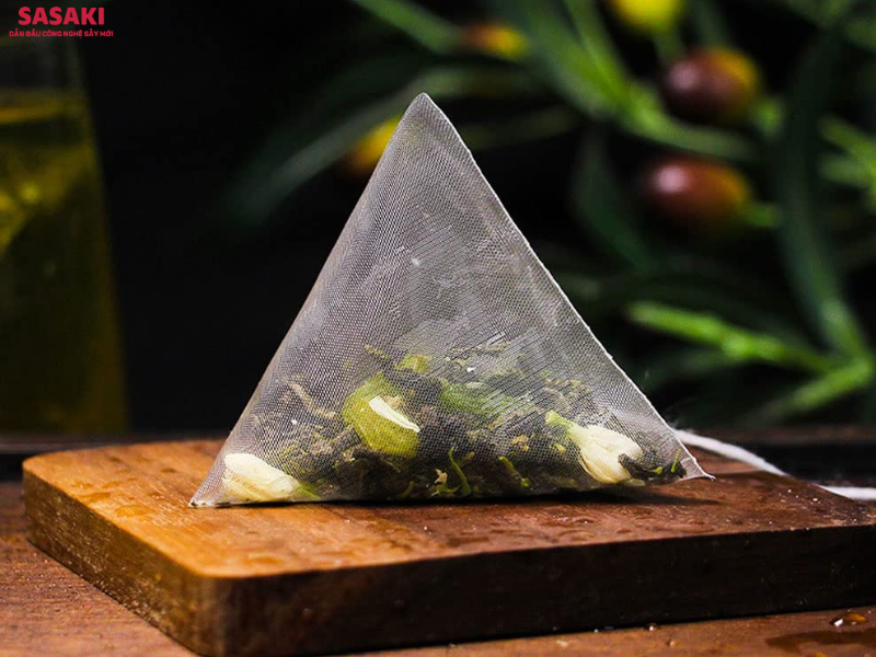 Trà nho sấy thăng hoa được đóng gói dưới dạng túi lọc