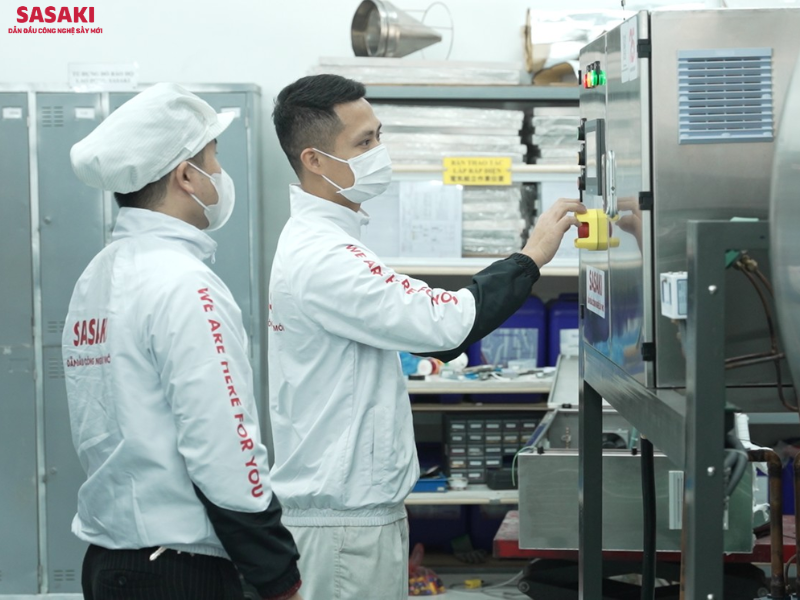 Hệ thống điều khiển phần mềm giúp khách hàng lựa chọn chương trình sấy phù hợp với sản phẩm