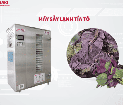 Máy sấy lạnh tía tô thông minh – Giải pháp giữ trọn màu, hương, dược tính