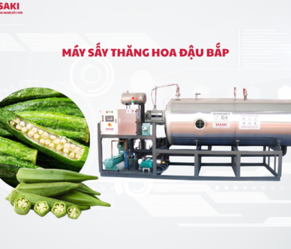 Máy sấy thăng hoa đậu bắp giòn xốp, giữ màu xanh tự nhiên